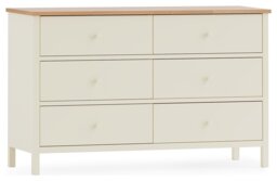 Julian Bowen Coxmoor 6 Drawer Chest - Ivory - thumbnail 2