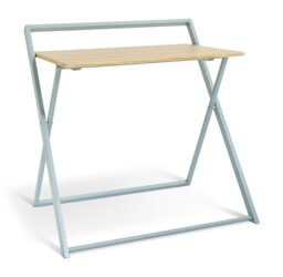 Habitat Compact Folding Office Desk - Grey - thumbnail 1