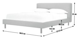 Habitat Julien Double Bed Frame - Green - thumbnail 2