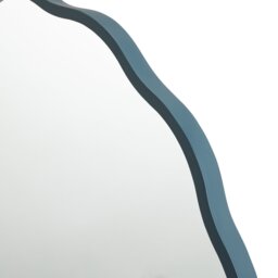 Habitat Blue Wavy Wall Mirror - 50x50cm - thumbnail 2
