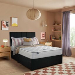 Silentnight Marlow 1000 Pocket Memory Small Double 2 Drawer Divan Bed - Charcoal