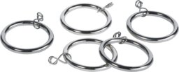 Argos Home 20 Metal Curtain Rings - Stainless Steel