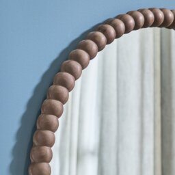 Habitat Brown Bobble Wooden Acrh Wall Mirror - 101x76cm - thumbnail 2