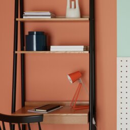 Habitat Lizzie Desk Lamp - Orange - thumbnail 1