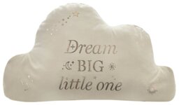Bambino Cloud Velvet Cushion - White - 35x22cm - thumbnail 1