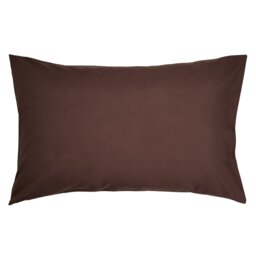 Habitat Cotton Rich 180TC Standard Pillowcase Pair-Chocolate