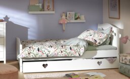 Argos Home Mia Small Double Bed Frame With Drawer - White - thumbnail 1