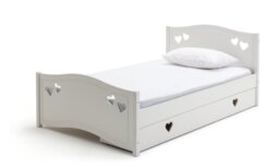 Argos Home Mia Small Double Bed Frame With Drawer - White - thumbnail 2