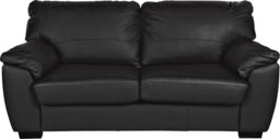 Argos Home Milano Leather 3 Seater Sofa - Black