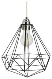 Argos Home Black Wire Easy Fit Lampshade - 25cm - thumbnail 2