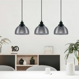 Eglo Beleser 3 Light Pendant - Dark Grey - thumbnail 1