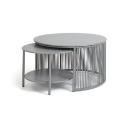 Habitat Ipanema Metal Garden Coffee Table - Grey - thumbnail 1