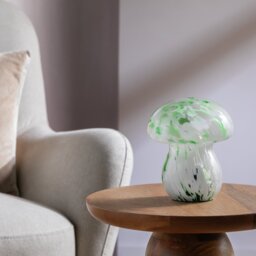 Habitat Mushroom Glass Battery Powered Table Lamp - Green - thumbnail 2