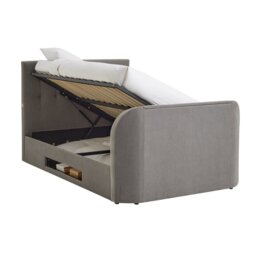 Argos Home Bentley Double 2.1 Sound TV Ottoman Bed - Grey - thumbnail 2