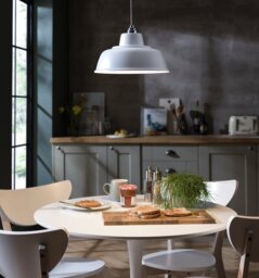Argos Home White Metal Easy Fit Lampshade - 30cm