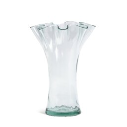 Habitat Glass Fluted Vase - Clear - thumbnail 1