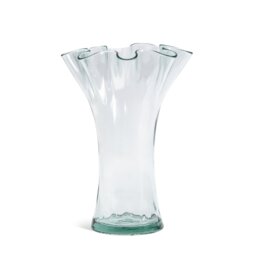 Habitat Glass Fluted Vase - Clear - thumbnail 2