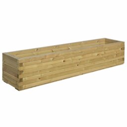 Rowlinson Patio 180cm Trough Wooden Planter - thumbnail 2