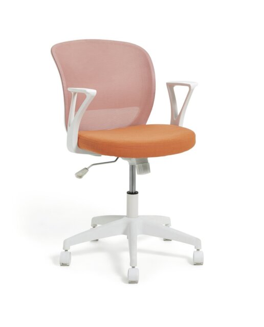 Habitat Beck Mesh Office Chair - Pink & Orange - image 1