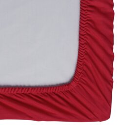 Habitat Easycare Plain Red Fitted Sheet - Kingsize - thumbnail 2