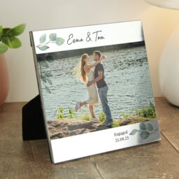 Personalised Message Botanical Photo Frame - 15x16cm - thumbnail 2