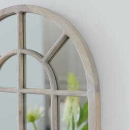 Habitat White Window Arch Wall Mirror - 70x50cm - thumbnail 2