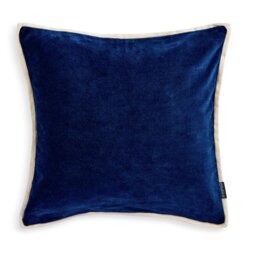 Habitat Cotton Velvet Cushion - Navy - 43x43cm - thumbnail 2