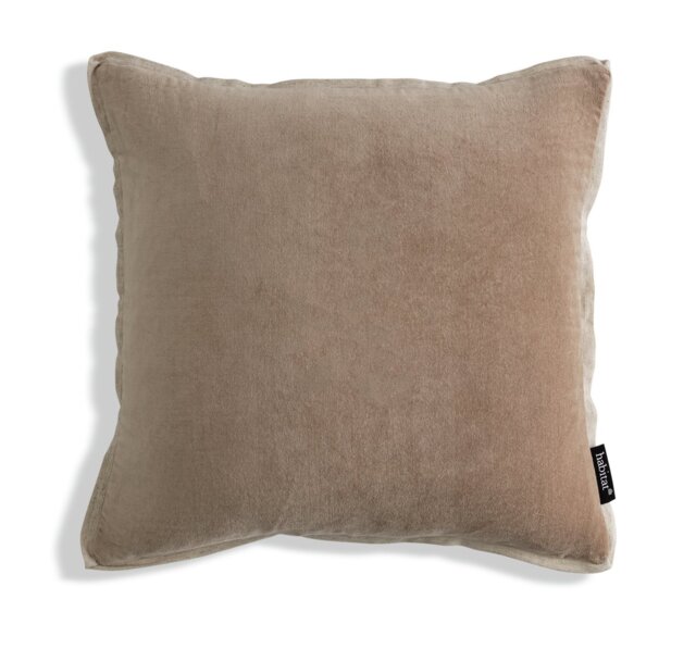 Habitat Cotton Velvet Cushion - Silver- 43x43cm - image 1