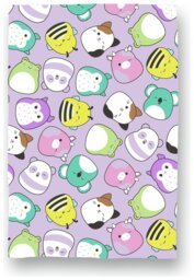 Squishmallows Squad Fleece Throw - Lilac - 100x150cm - thumbnail 2