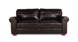 Argos Home Salisbury Leather 3 Seater Sofa - Chocolate - thumbnail 1