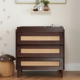 Tutti Bambini Japandi 3 Piece Nursery Furniture Set - Walnut - thumbnail 2