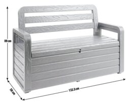 Toomax Forever Spring 2 Seater Plastic Garden Bench - thumbnail 2