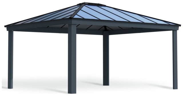 Palram Canopia Dallas Grey Garden Gazebo 14 x 16ft - image 1