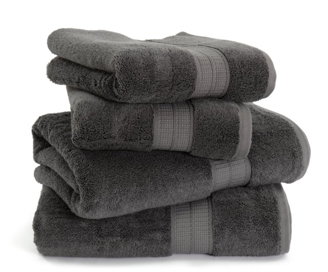 Habitat Lyocell 4 Piece Towel Bale - Charcoal - image 1