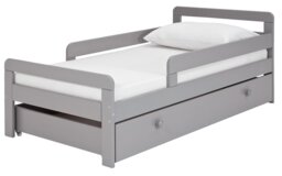 Habitat Ellis Toddler Bed Frame with Drawer - Grey - thumbnail 2