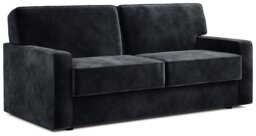 Jay-Be Linea Velvet 3 Seater Sofa Bed - Charcoal - thumbnail 1