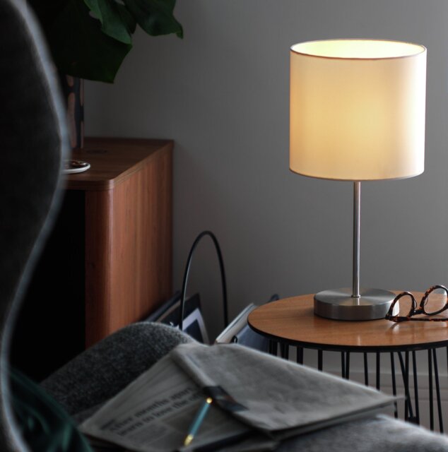 Argos Home Satin Stick Table Lamp - Natural - image 1