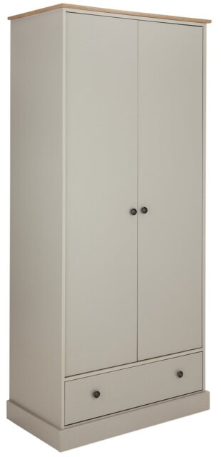 Argos Home Kensington 2 Door 1 Drawer Wardrobe - Grey & Oak - image 1