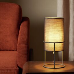 Argos Home Column Table Lamp - Grey