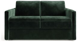 Jay-Be Slim Velvet 2 Seater Sofa Bed - Dark Green - thumbnail 1
