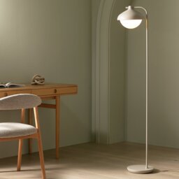 Habitat Acorn Metal Floor Lamp - Latte - thumbnail 2
