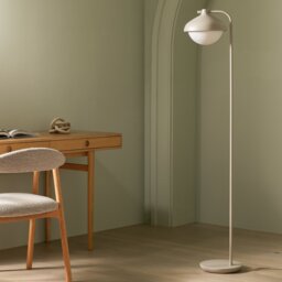 Habitat Acorn Metal Floor Lamp - Latte - thumbnail 1