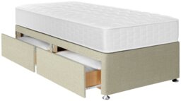 Argos Home Elmdon Single 2 Drawer Divan Bed - Natural - thumbnail 1