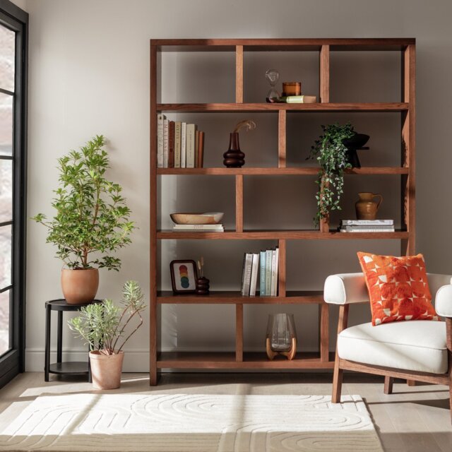 Habitat Hopkins Tall Bookcase - Walnut - image 1
