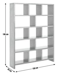 Habitat Hopkins Tall Bookcase - Walnut - thumbnail 2