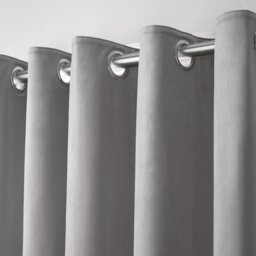 Laurence Llewelyn-Bowen Montrose Blackout Eyelet Curtains - Silver - 168x229cm - thumbnail 2