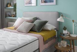 Silentnight Milan Studded Small Double Headboard - Grey - thumbnail 1