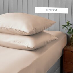 Silentnight Supersoft Plain Standard Pillowcase Pair - Pink - thumbnail 2