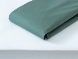 Habitat Cotton Rich 180 TC Plain Mustard Fitted Sheet-Double - thumbnail 2