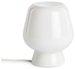 Habitat Lucetta Glass Table Lamp - White - thumbnail 2